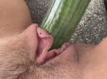 Cucumber Dildo Fuck